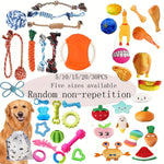 5/15/20/30pcs Random Type Durable Tough Interactive Cotton Pet Puppy Toys Vocal Toys For Small And Medium Dog Supplies - shimendi