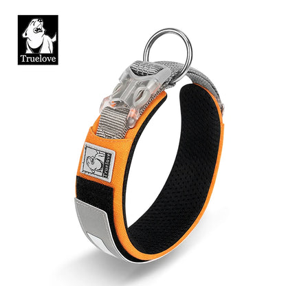 Truelove Pet Collar Reflective Multifunctional Personalized Dog Collar DuPont Soft Breathable Adjustable for Large Dogs TLC5611