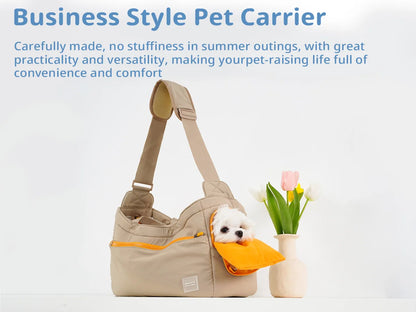 Foldable Pet Carrier Backpack for Small Medium Dogs, Airline Approved Soft Sided Dog Travel Bag with Breathable Mesh