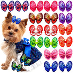 Small Dogs Accessories Bows Hair Supplies for Pets Puppy Hair Clips Yorkshire Grooming Table Cat Bows Accessoire Pour Chien shimendi Sécurité et Confort pour Chien chat| Shimendi