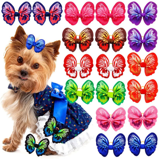 Small Dogs Accessories Bows Hair Supplies for Pets Puppy Hair Clips Yorkshire Grooming Table Cat Bows Accessoire Pour Chien shimendi Sécurité et Confort pour Chien chat| Shimendi
