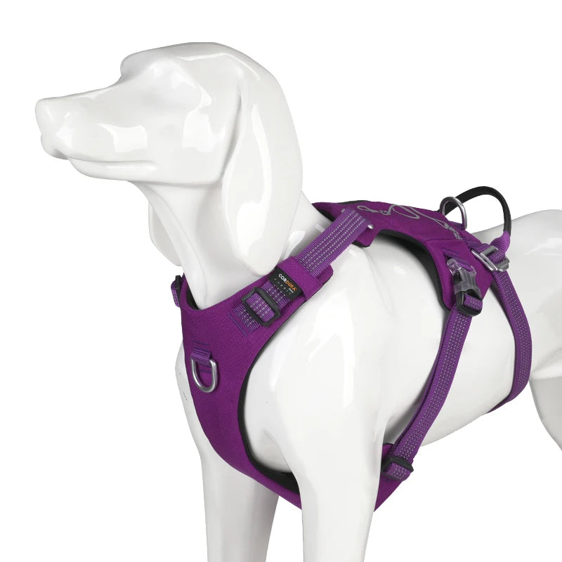 TRUELOVE Escape-proof Harness with Zippered Pocket Tactical Dog Vest Harness and Easy Control Training Military Backpack YH1811