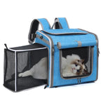 Dog or Cat Bike Basket Expandable Soft Sided Pet Carrier Backpack with 4 Open Doors Foldable Dog Bike Carrier shimendi Sécurité et Confort pour Chien chat| Shimendi