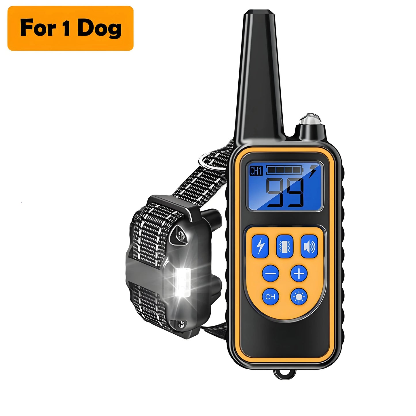 800m Dog Training Collar LCD Screen Waterproof Pet Electronic Collar Remote Control Trainer For Most Dogs