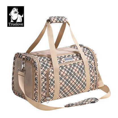 Truelove Nylon Oxford Large Space Comfortable Travel Foldable Hook Pet Carrier Bag Portable Puppy Cat Carrier Backpack TLX4971