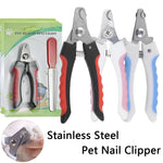 Professional Pet Nail Clipper Stainless Steel Dog Cat Nail Trimmer Labor-Saving Nail Clipper Convenient Dog Grooming Supplies - shimendi
