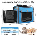 Dog or Cat Bike Basket Expandable Soft Sided Pet Carrier Backpack with 4 Open Doors Foldable Dog Bike Carrier shimendi Sécurité et Confort pour Chien chat| Shimendi