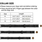 Tactical Dog Collar Adjustable Military Training Nylon Dog Necklace with Control Handle Heavy Metal Buckle for Medium Large Dog - shimendi