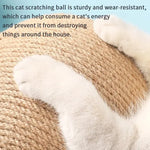 Cat Cratchers Ball Toys Sisal and Wood Stable Triangle Cats Indoor Stuff Sturdy Scratching Cool Scratch on Stand Spin - shimendi