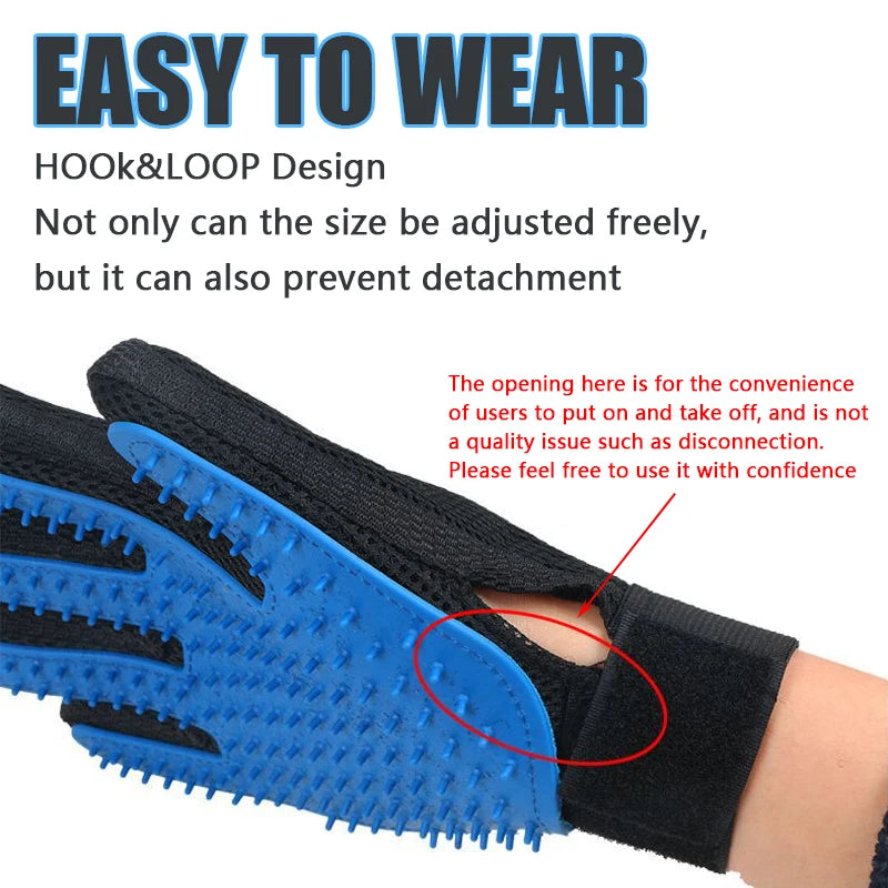 1PC Cat Hair Remove Gloves Rubber Pet Beauty Cleaning Grooming Effective Massage Dog Combs Floating Brush Sticky Hair Gloves