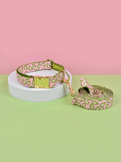 Luxury Brand Summer Colorful Season Adjutable Dog Collar And Leash Set For Small Medium Large Dogs