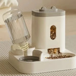 Automatic Feeder Dog Cat Food Bowl With Water Fountain Large Capacity Pet Food Storage Dispenser Container Puppy Pet Accessories - shimendi