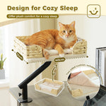 Cat Desk Bed, 360° Rotatable Cat Bed Stand for Indoor Cats, Adjustable Cat Basket, Cats Hammock for Table, Soft Cat Bed for Desk shimendi Sécurité et Confort pour Chien chat| Shimendi