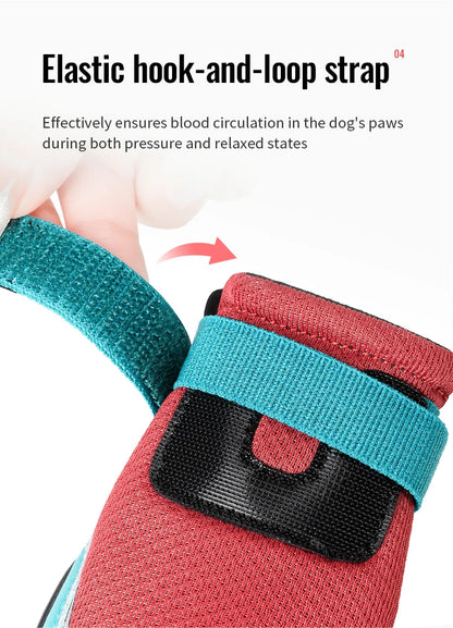 Truelove Pet Shoes Vibram Sole Reflective Durable  Anti-slip Soft Mesh Nylon  Comfortable  Outdoor NEW  2/4pcs Training TLS4862