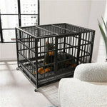 XXL Large Heavy Duty Dog Crate Strong Pet Cage Tear - shimendi