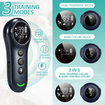 2 In 1 Remote Dog Training Collar Auto Anti Bark Shock Collar Smart Anti Barking Automatic Bark Stop Collar IP67 Waterproof shimendi Sécurité et Confort pour Chien chat| Shimendi