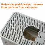 Foldable Cat Litter Box Front Entry & Top Exit Toilet Boxes with Massager Litter Scoop Enclosed Foldable Kitty Toilet - shimendi