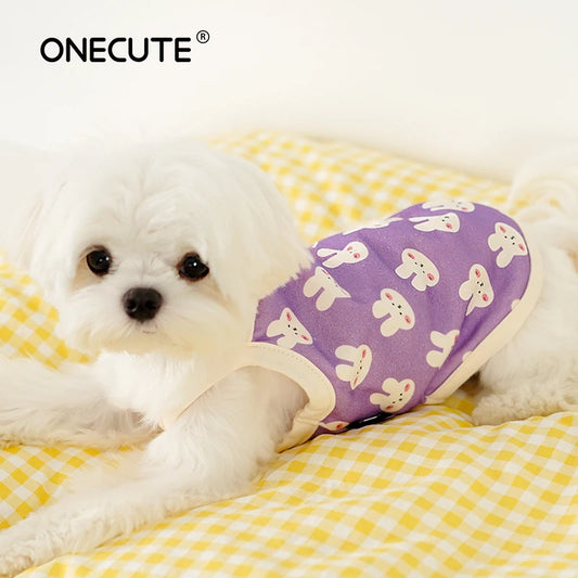 Pet Dog Vest Summer Cool Dog Clothes Cartoon Animals Cute Dog Clothing For Puppy Breathable Vest Yorkshire Chihuahua Costume