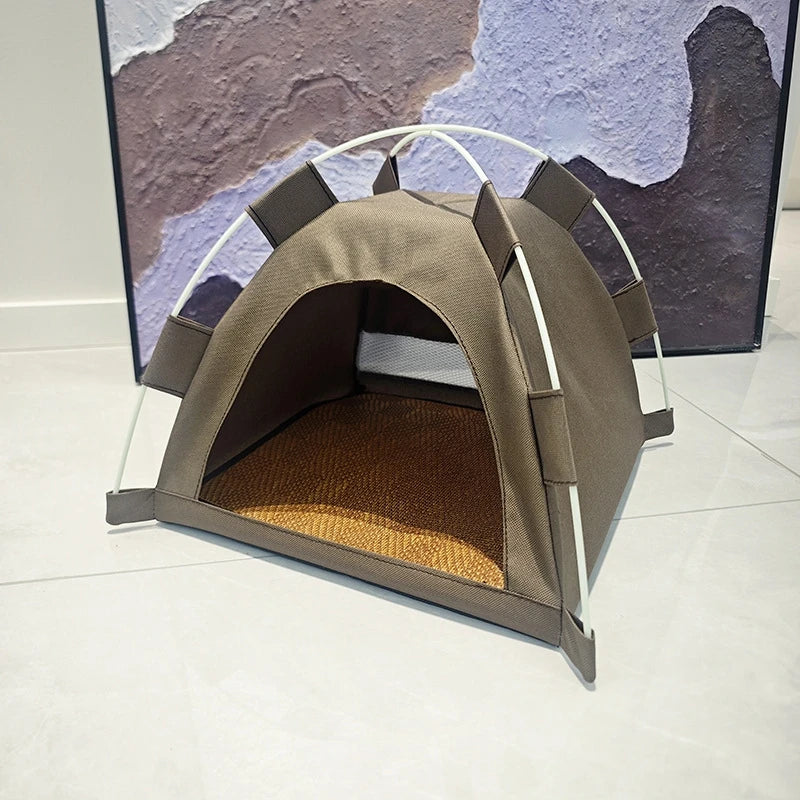 Cat Tent Bed Waterproof Portable House Outdoor Pet Warm Cushions Furniture Sofa Basket Winter Beds Kitten Sleeping Nest Tents