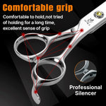 Fenice High-grade JP440C Alloy Steel 7.0/7.5 inch Pet Grooming Scissors Dog Hair Cutting Shears Tool for Pet Groomer Beautician - shimendi