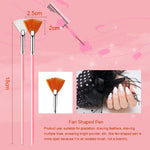 15pcs Nail Art Liner Brush Kit UV Gel Nail Brush Set French Stripe Line Painting Drawing Flower Pen Professional Manicure Tools - shimendi