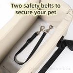 Puppy Dog Car Seat Travel Central Control PU Leather Pet Carrier for Small Dogs Chihuahua Cats Car Transport Dog Accessories shimendi Sécurité et Confort pour Chien chat| Shimendi