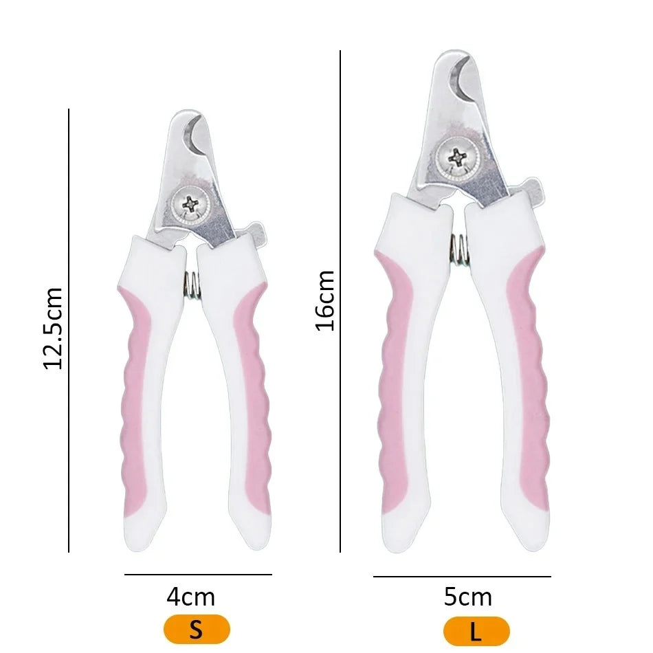 Professional Pet Nail Clipper Stainless Steel Dog Cat Nail Trimmer Labor-Saving Nail Clipper Convenient Dog Grooming Supplies