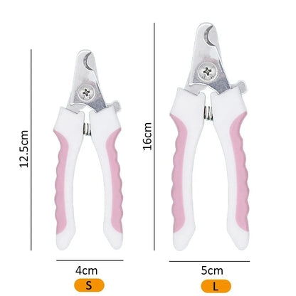 Professional Pet Nail Clipper Stainless Steel Dog Cat Nail Trimmer Labor-Saving Nail Clipper Convenient Dog Grooming Supplies