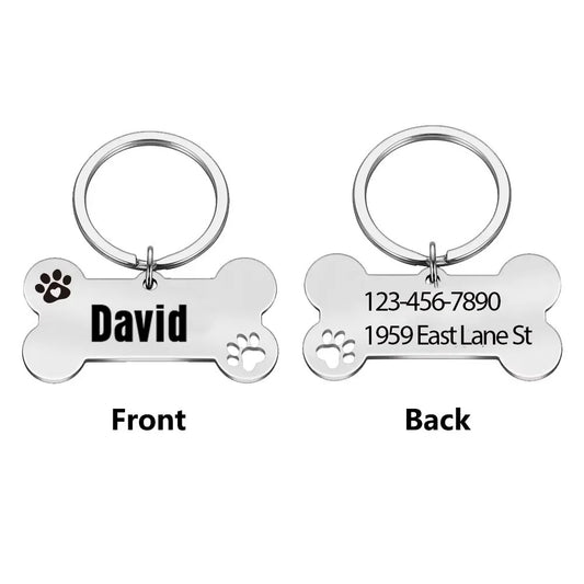 1pc Romantic AURA example Custom Name and text Personalized Dog Tags Pet Nameplate Customized Dog Collar With Name for pets