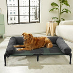 XXL XL Large Dog Bed Outdoor Raised Dog Bed with Cooling Breathable Mat and Soft Plush Mat Pet Puppy Camping Cot for Home Garden shimendi Sécurité et Confort pour Chien chat| Shimendi