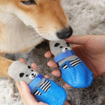 Adjustable Anti-slip Dog Foot Protectors Puppy Essentials Warm Anti-slip Soft-soled Shoes for Dogs in Winter Puppies Accessories - shimendi