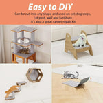 Cat Scratcher Sofa Protector Cats Scratcher Pad Board Protection Trimmable Self-adhesive Carpet Corner Wall DIY Cat Scratch Mat - shimendi