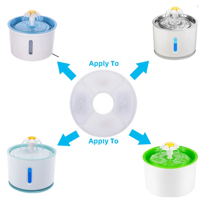 Replacement Filters for Cat Water Fountain Activated Carbon Replacement Filters Pet Cat Water Dispenser Filters Accessorie