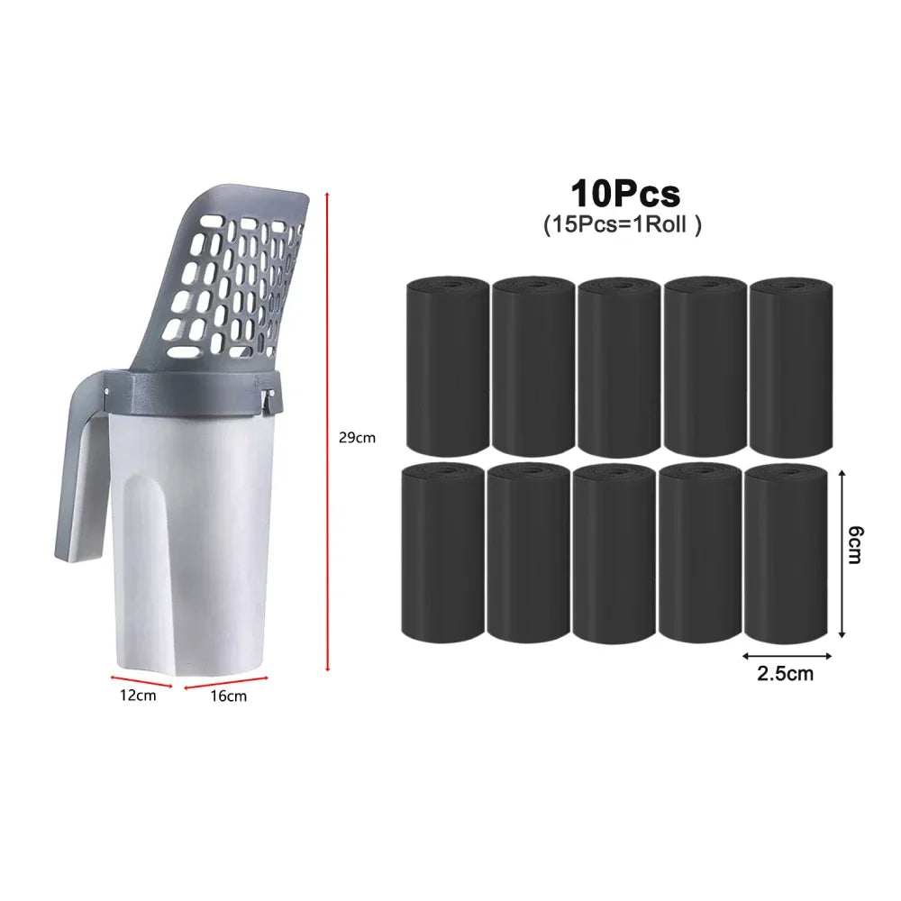 Reusable Cat Litter Scoop Refill for Cats, Litter Box Toilet Waste Cleaner Pet Supplies