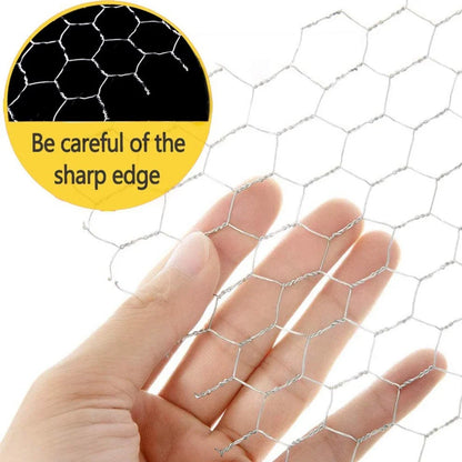 25M Roll Welded Chicken Wire Mesh Animal Fence Barrier Garden Fencing Net Strong