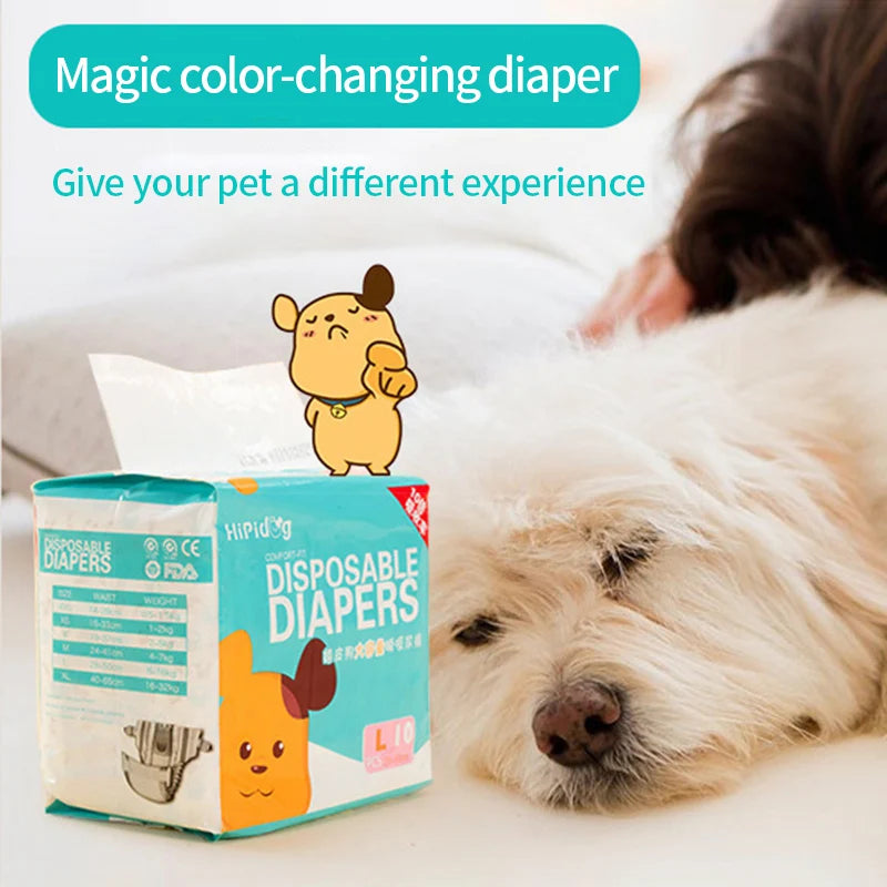 Super Absorption Dog Diapers Female Dog Physiological Pants Puppy Underwear Disposable Leakproof Nappies Dogs Sanitary Pants