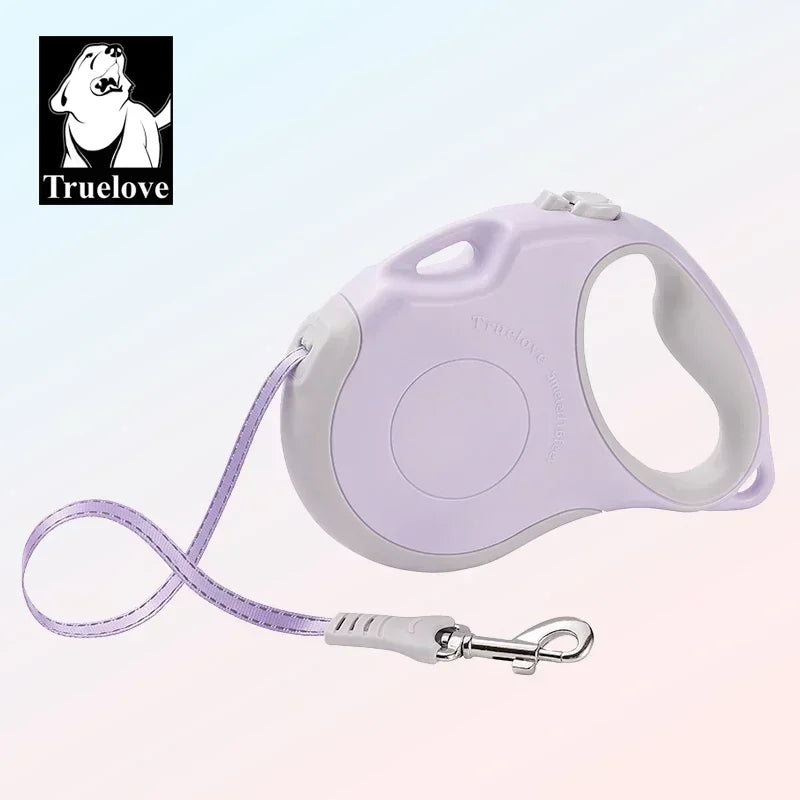 Truelove Tangle Free Retractable Dog Leash 16 Ft Strong Nylon Tape One-Handed Brake Pause Lock Dog Cat Owners Reliable TLL5001 - shimendi