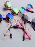 Lovely Vintage Round Cat Sunglasses Reflection Eye wear glasses For Small Dog Cat Pet Photos Pet Products Props Accessories - shimendi