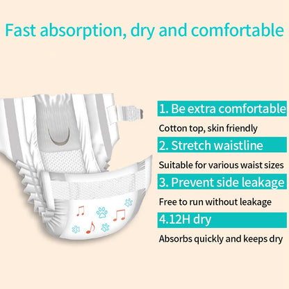 Super Absorption Dog Diapers Female Dog Physiological Pants Puppy Underwear Disposable Leakproof Nappies Dogs Sanitary Pants