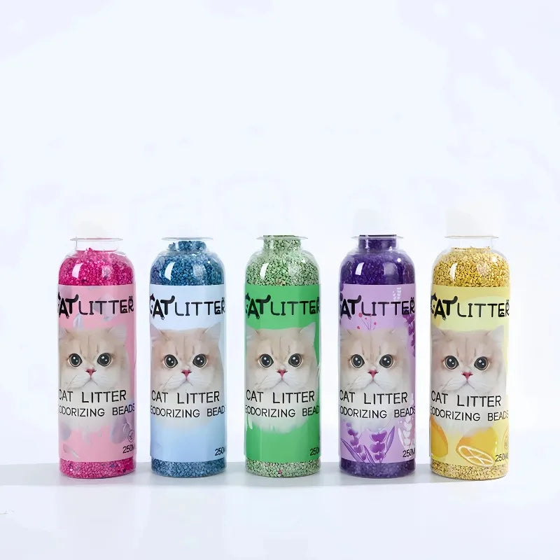 Cat Litter Deodorizing Beads Bottle - Odor Eliminator for Comfortable Home Smell Freshener for Cat Litter Box - shimendi