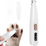 New Dog Paw Trimmer with LED Light Fully Waterproof Pet Hair Trimmer with LED Display Dog Clippers for Grooming 18mm Widen Blade - shimendi