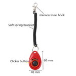 Dog Training Clicker Aid Adjustable WristStrap Sound Plastic Pet Cat Click Trainer Key Chain Dog Repeller Dog Supplies ﻿ shimendi Sécurité et Confort pour Chien chat| Shimendi