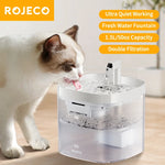 ROJECO Smart Cat Water Fountain Automatic Pet Water Dispenser For Cats Dog Drinking Purifier Fountain with Recirculate Filters - shimendi