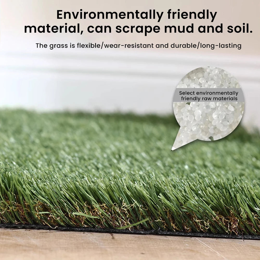 Indoor Outdoor Washable Dog Potty Grass with Tray Resuable Potty Pet Loo Washable Reusable Pee Pad for Puppy Potty Training