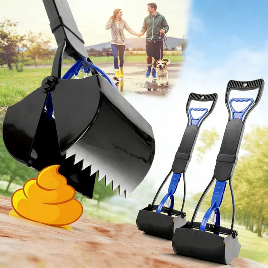 Pet Poop Pickup Clip Long Handle Foldable Dog Waste Cleaner Outdoor Poop Scooper Home Cleaning Tool Supplies - shimendi