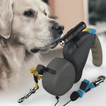 For 2 Dogs Walking Pet Traction Rope Belt Retractable Adjustable Double with Light Dual Dog Rope Leash Rotation Pet Rope shimendi Sécurité et Confort pour Chien chat| Shimendi