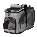 Foldable Expandable Pet Backpack Breathable Mesh Large Capacity for Cats Dogs Outdoor Travel Hiking Carrier shimendi Sécurité et Confort pour Chien chat| Shimendi