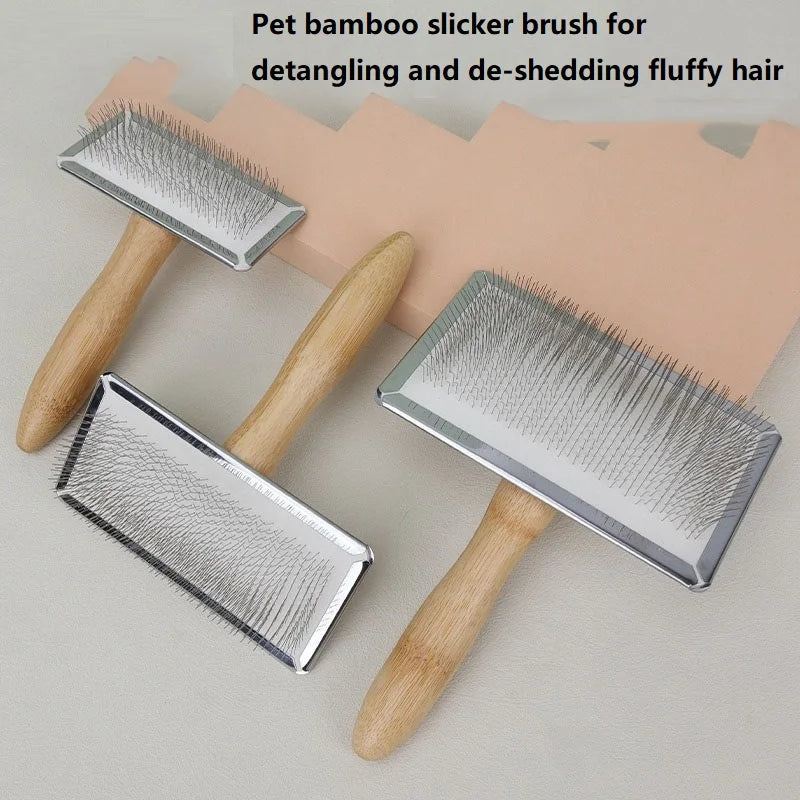 Dog Comb Brush for Dog Long Hair Cat Brush Car Animal Hair Solid Wood Pet Hair Remover Massage Cat Brush Pet Grooming GSZ05