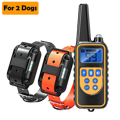 800m Dog Training Collar LCD Screen Waterproof Pet Electronic Collar Remote Control Trainer For Most Dogs