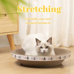 Corrugated Cat Scratcher Cat Scrapers Round Oval Grinding Claw Toys for Cats Wear-Resistant Cat Bed Nest Cat Accessories - shimendi